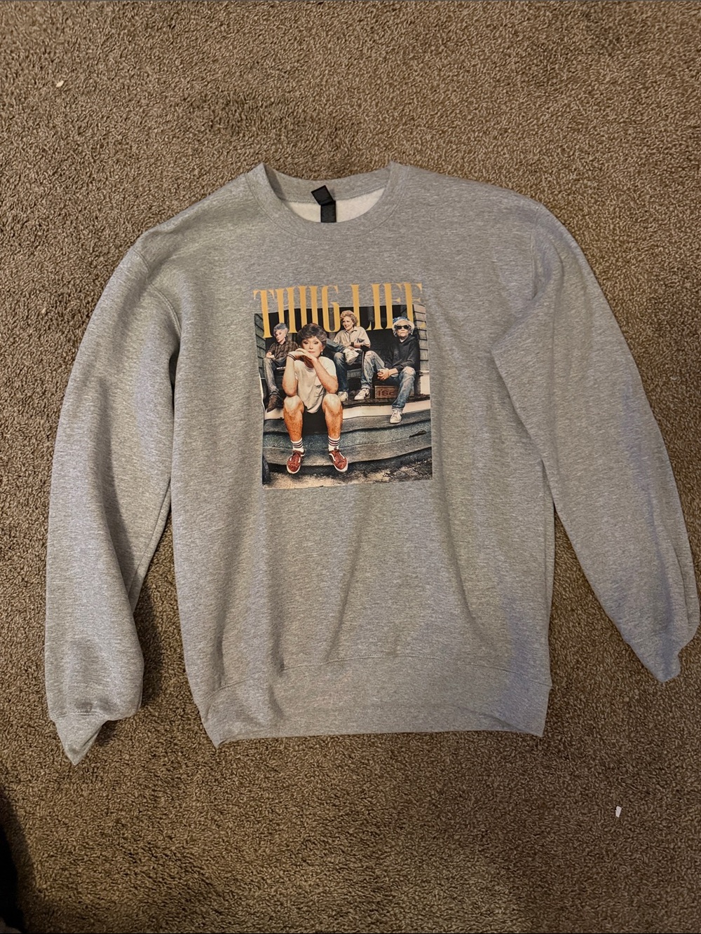 Gildan Gray Golden Girls Crewneck Sweatshirt